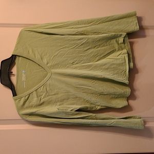 Womens size L J.Crew green 3/4 shirt